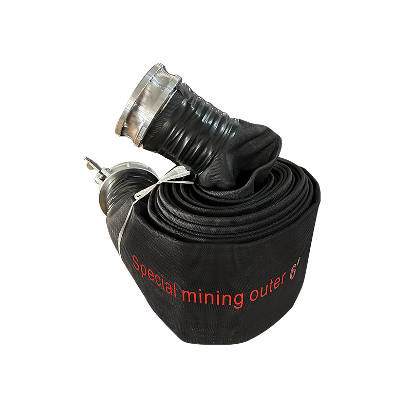VI Inch-gere repugnans Flat Hose Cum Storz Connector Mining-Grade externi INCILE